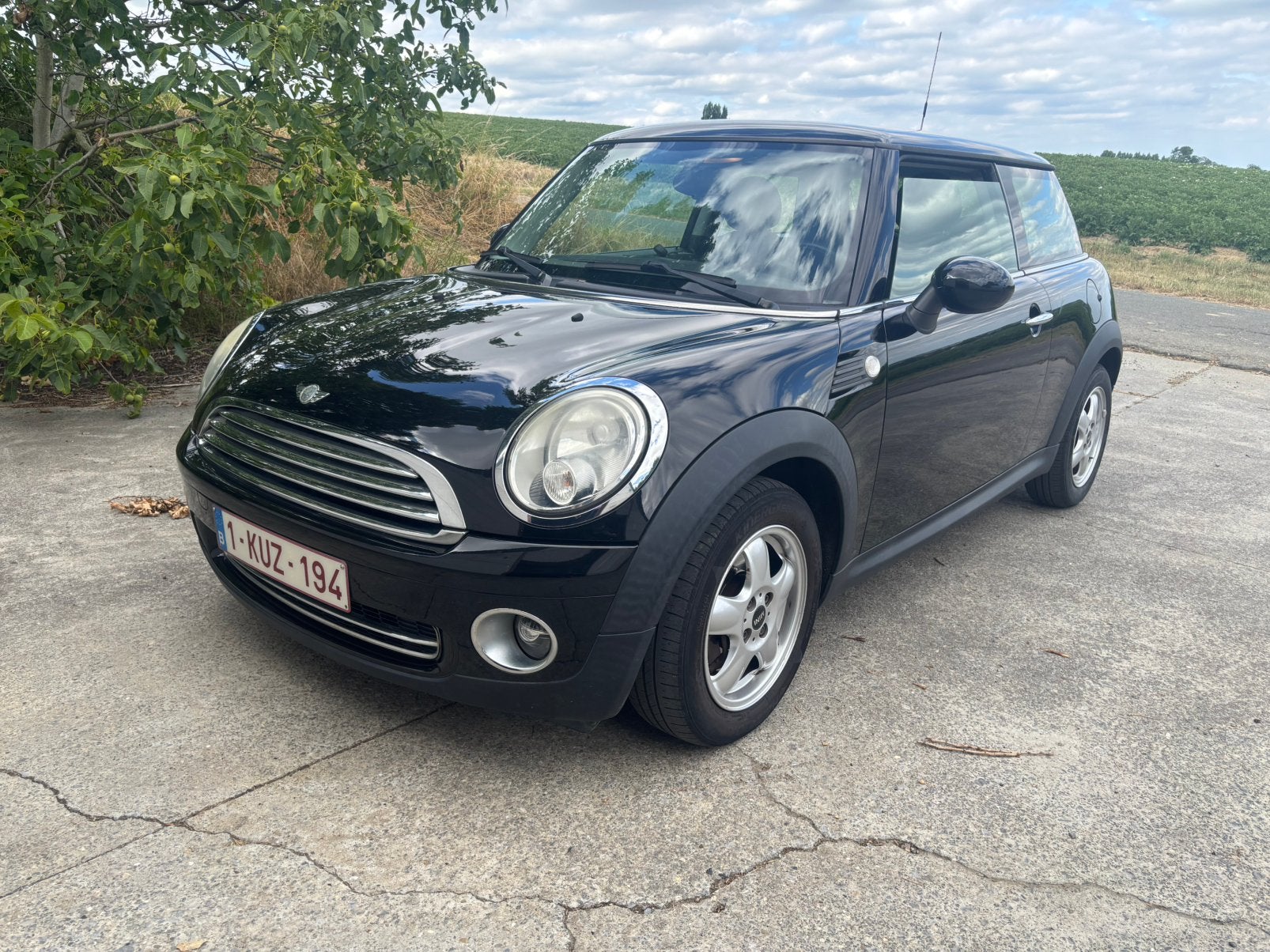 Mini cooper 89000 km 1.6 benzine 2010 euro 5, Voorwielaandrijving, Euro 5, Stof, Zwart