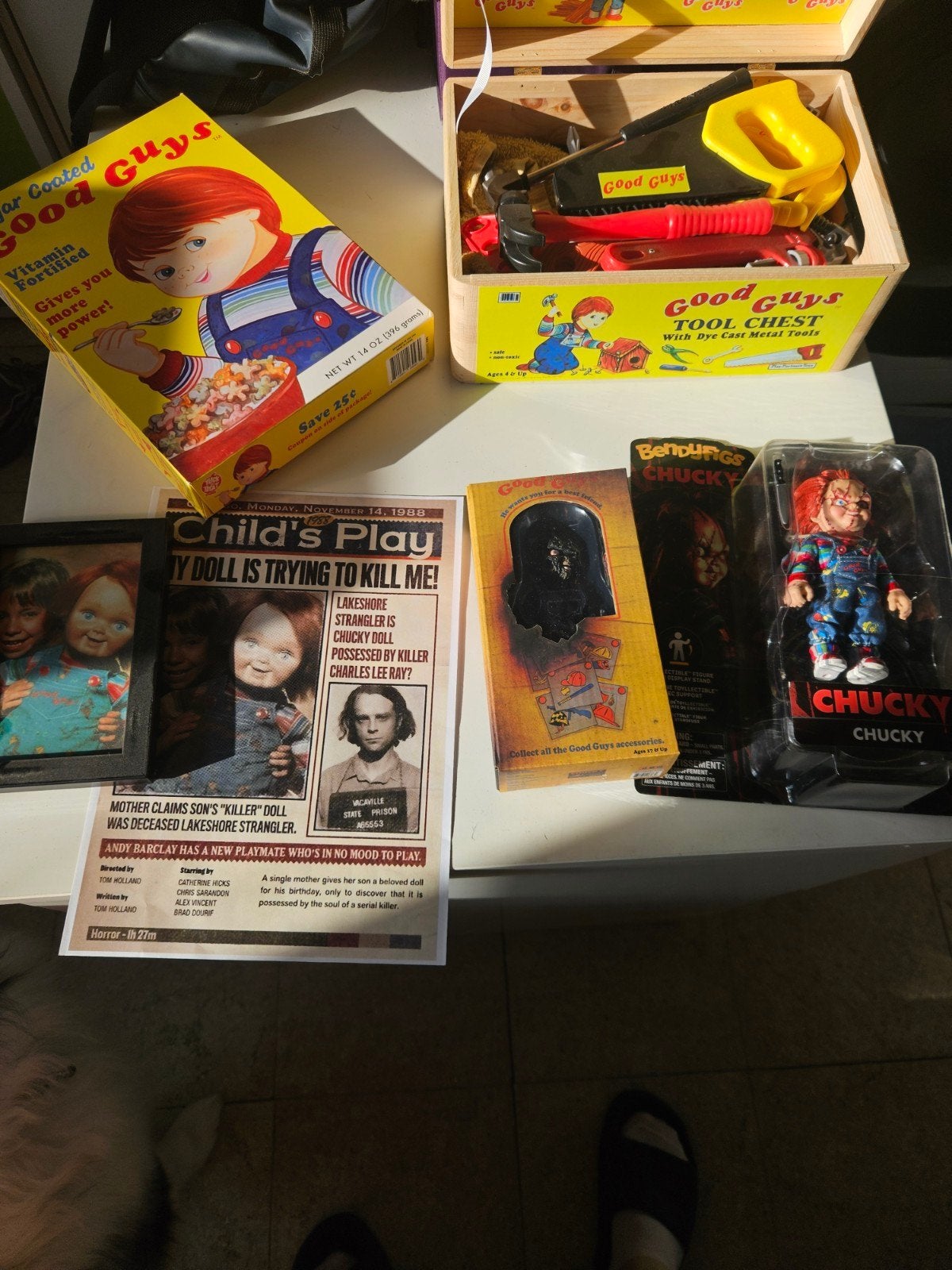 chucky, Ophalen