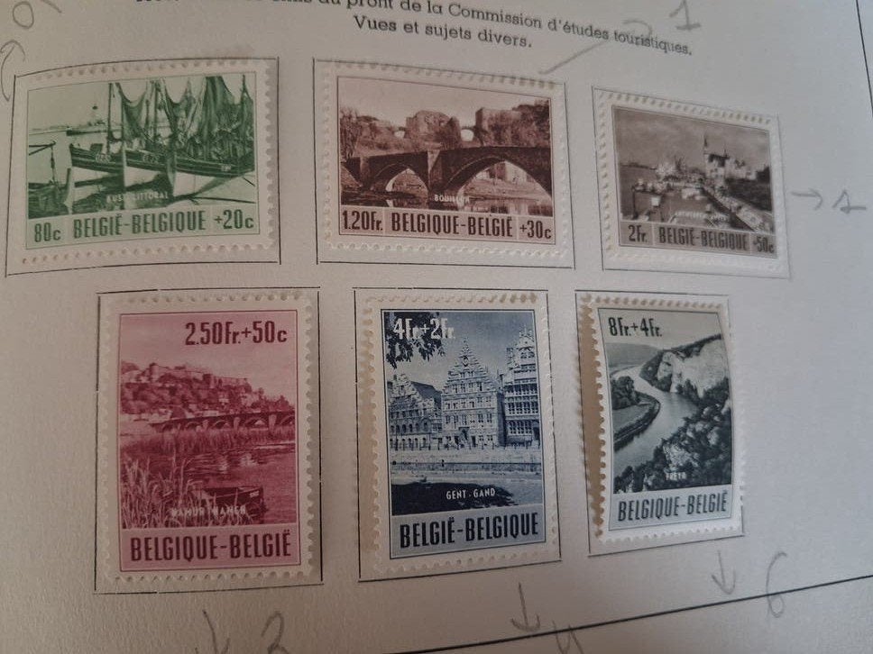 1953 timbres commission  d'études  touristiques., Enlèvement ou Envoi