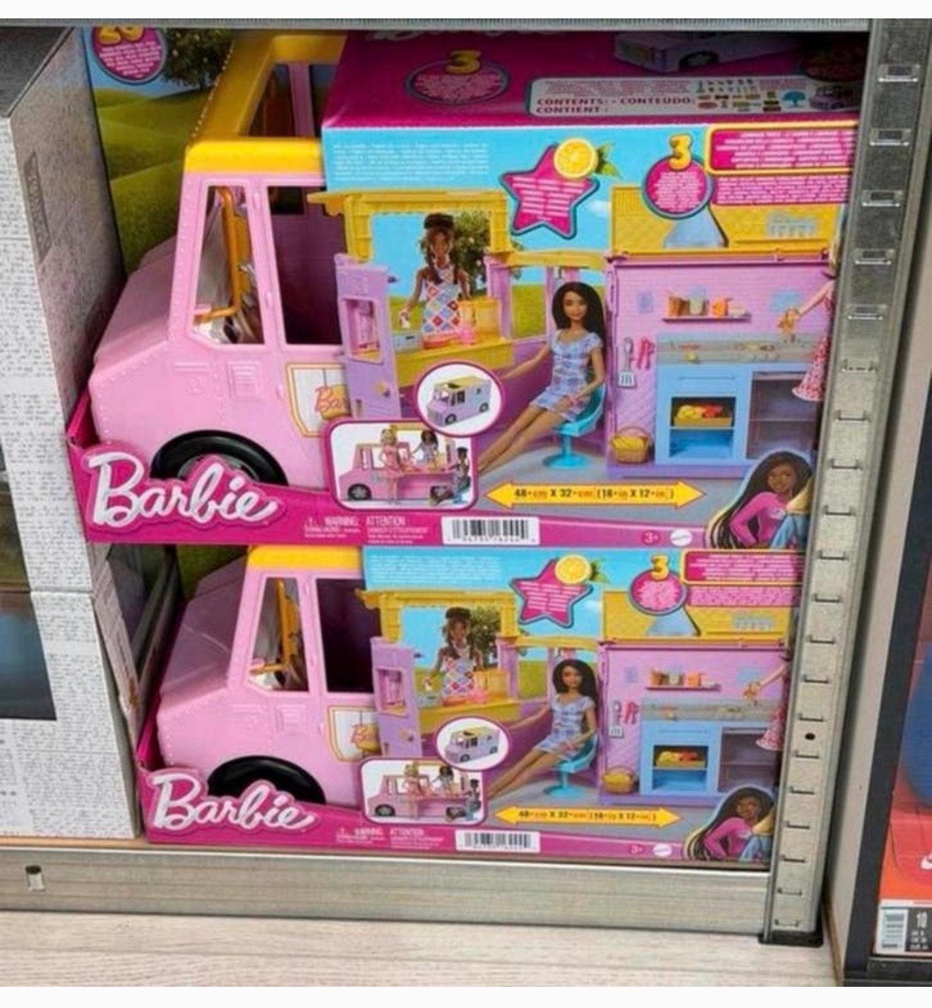 Voiture de jeu BARBIE Lemonade avec accessoires Big NEW, Enfants & Bébés, Enlèvement ou Envoi, Neuf, Barbie