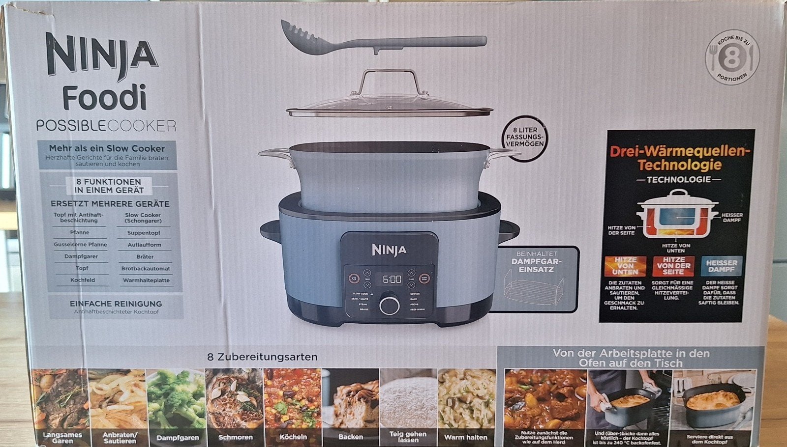 Ninja Foodi MC1001EU9, Enlèvement