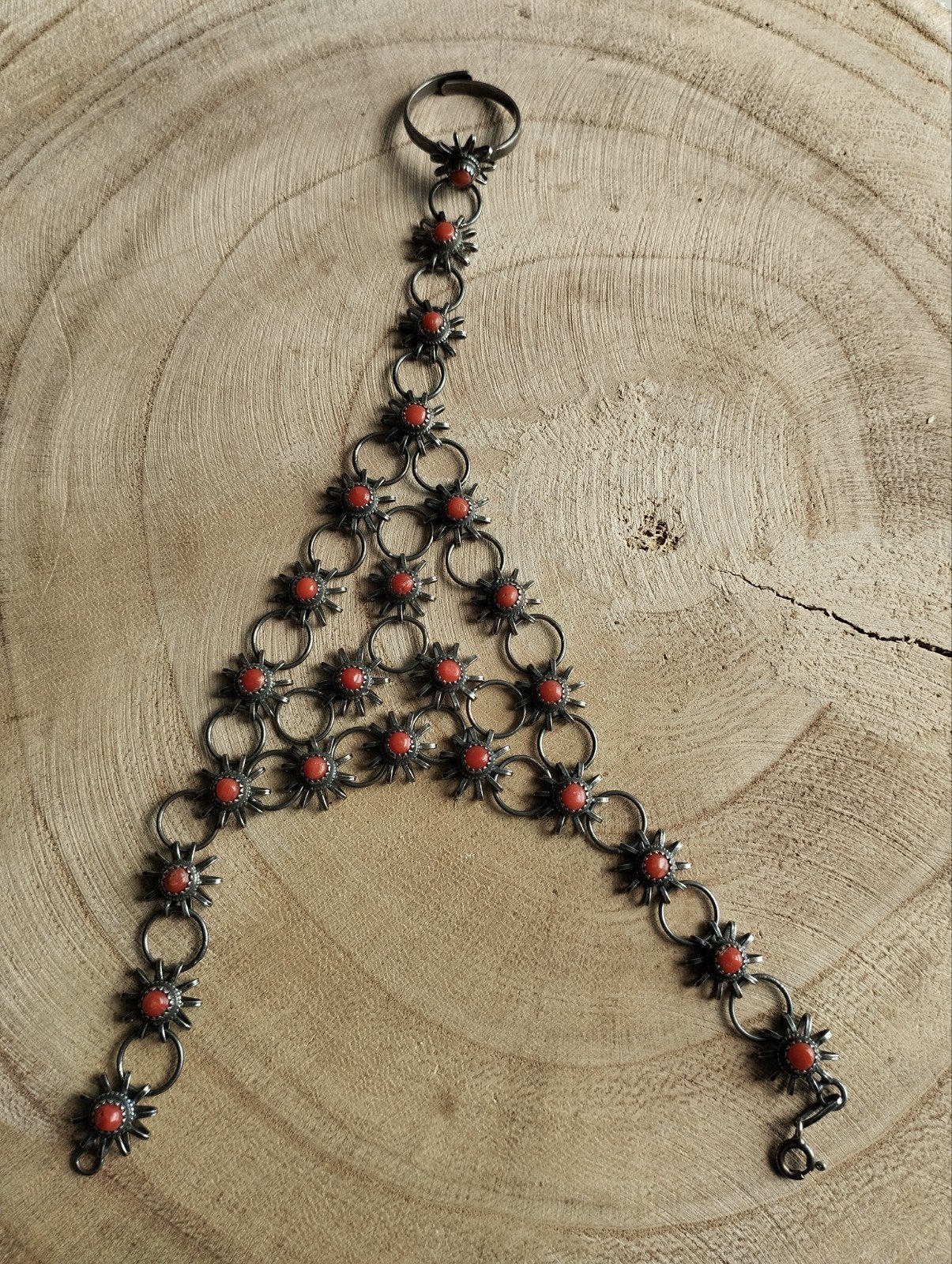 Bracelet de main en argent