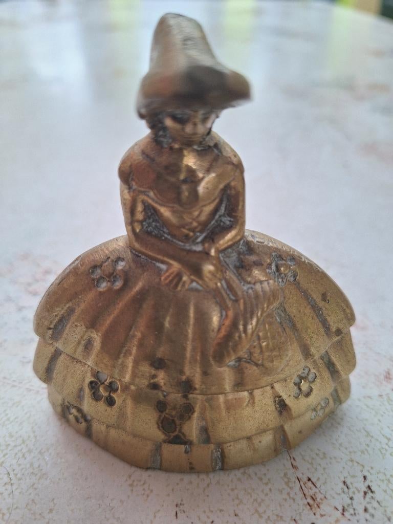Cloche de table vintage en bronze, Antiquités & Art, Enlèvement, Bronze
