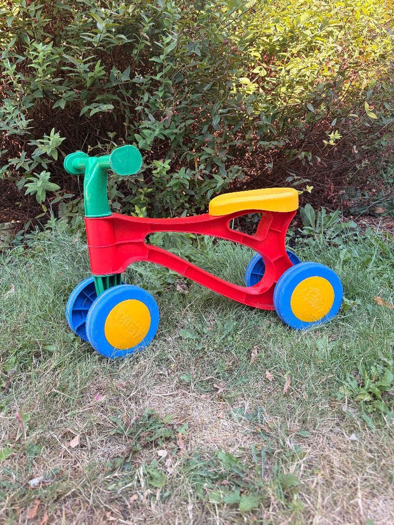 Lena My First Scooter rood/blauw/geel - Loopfiets, Ophalen, Gebruikt, Loopfiets