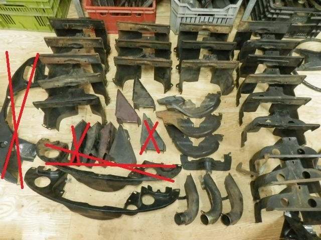Plaatwerk VW Kever motoren, diverse, Auto-onderdelen, Ophalen, Gebruikt, Oldtimer onderdelen