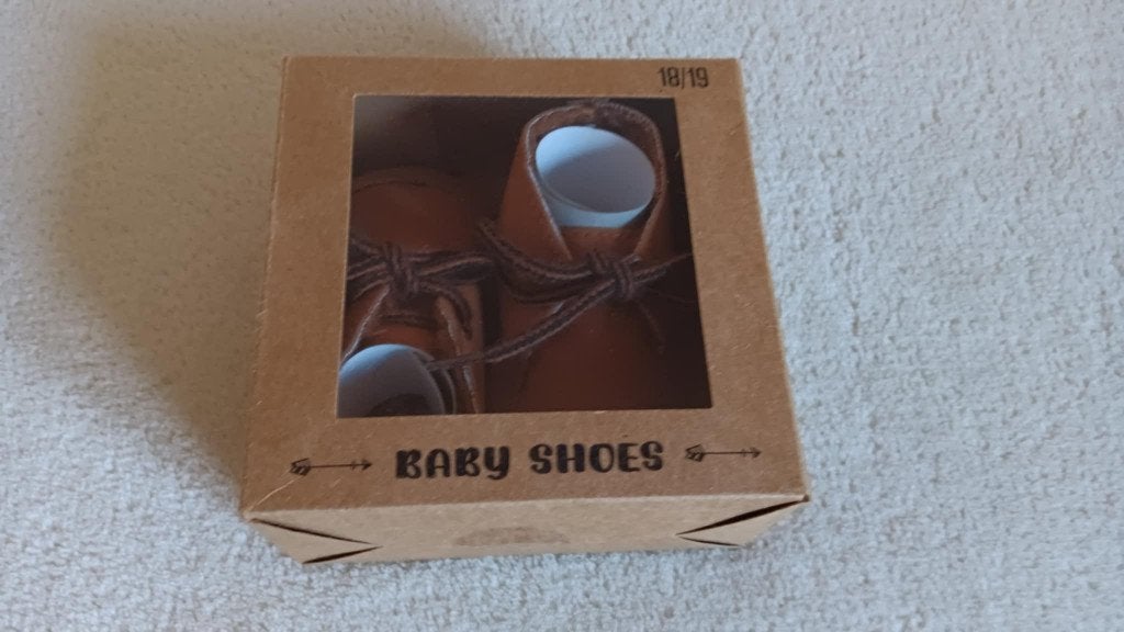 Baby Shoes Suède Vegan  Maat 18/19, Garçon ou Fille, Comme neuf, Enlèvement, Pantoufles