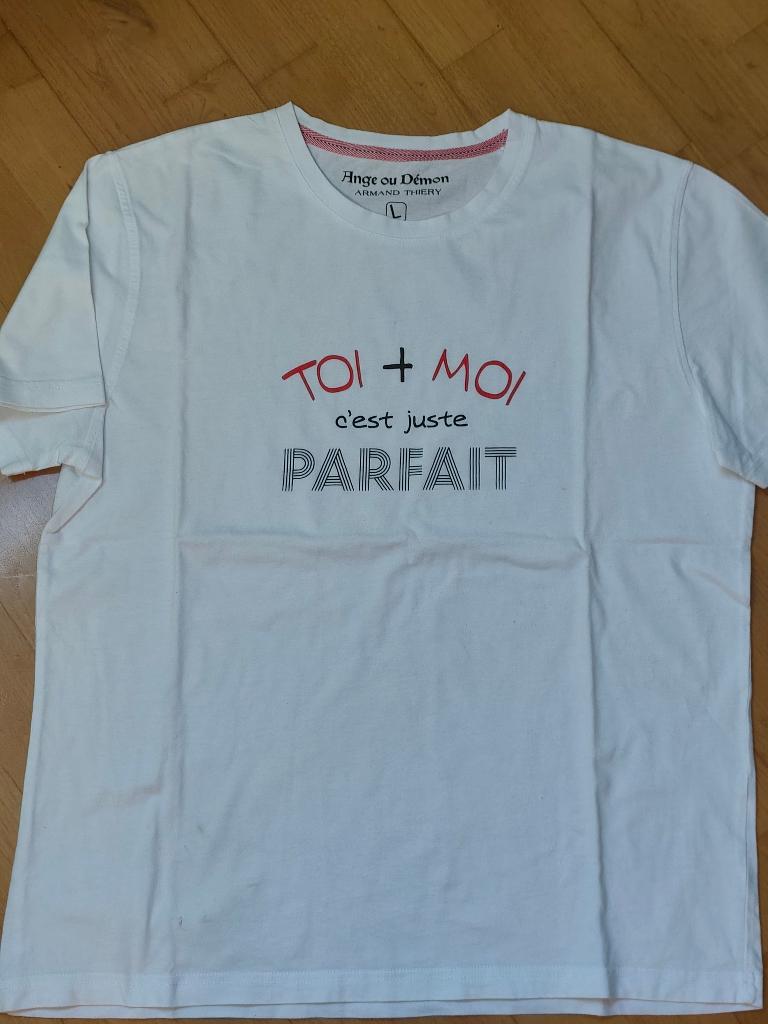 Tee-shirt homme "Armand Thiery", taille L, Ophalen, Maat 52/54 (L), Wit, Zo goed als nieuw