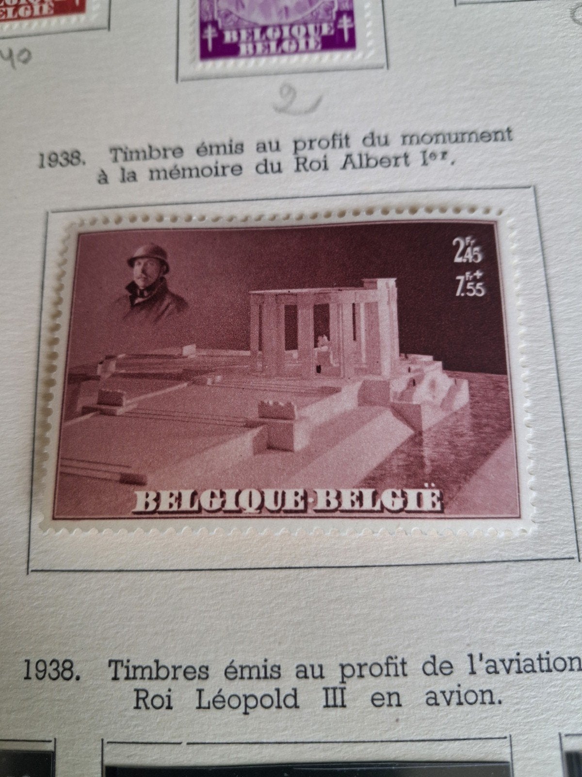 1938 Belgische postzegel COB 465A, Postzegels en Munten, Ophalen of Verzenden