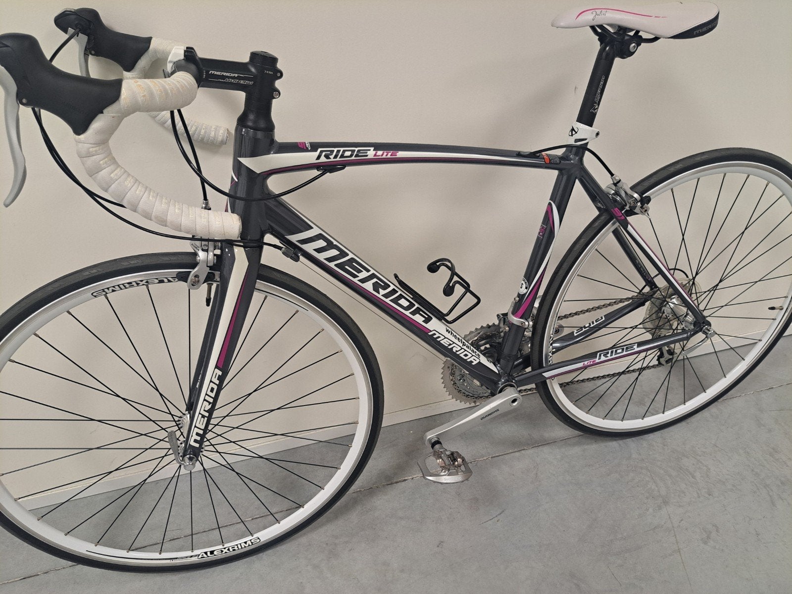 Dames racefiets koersfiets Merida Als Nieuw, Fietsen en Brommers, Ophalen, 28 inch, Velgrem, Aluminium