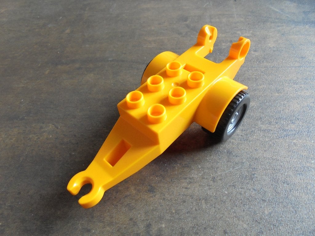 Lego Duplo Trailer with Frame 2x3 Studs (zie foto's), Ophalen of Verzenden, Gebruikt, Losse stenen, Duplo
