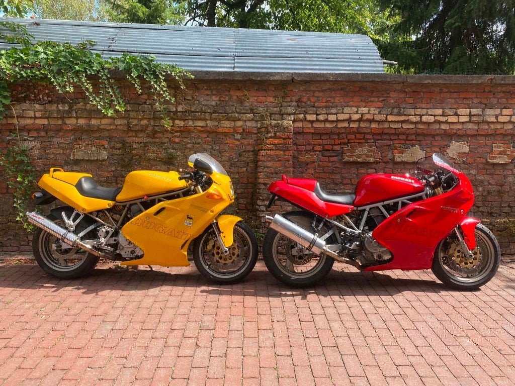 2 x Ducati 750ss Supersport, Motoren, 750 cc, 2 cilinders, Sportuitlaat, Motorrijbewijs A
