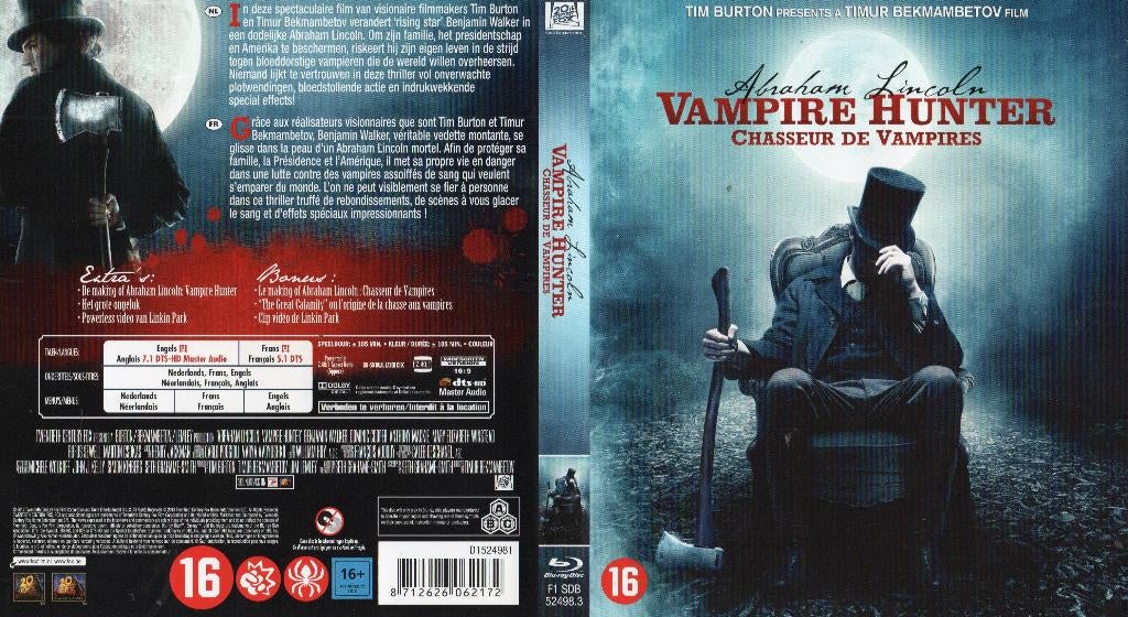 abraham lincoln  chasseur de vampire (blu-ray) neuf, Enlèvement ou Envoi, Comme neuf, Science-Fiction et Fantasy