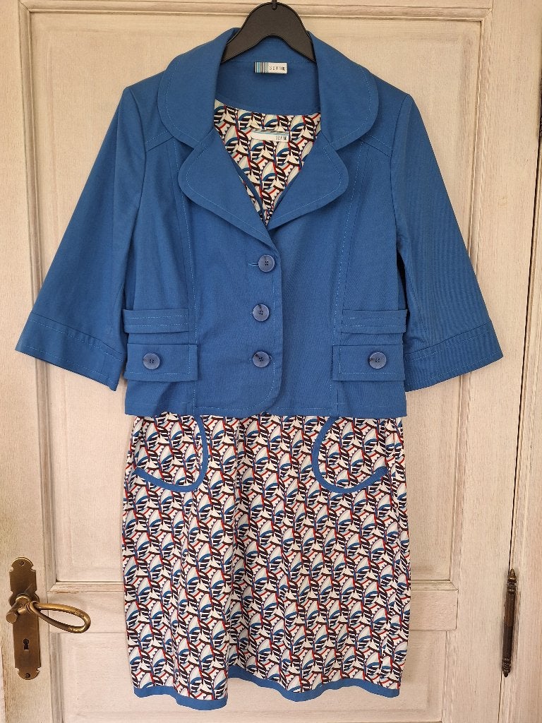 Kleedje + blauw vestje Senso maat 42, Kleding | Dames, Blauw, Senso, Maat 42/44 (L), Ophalen of Verzenden