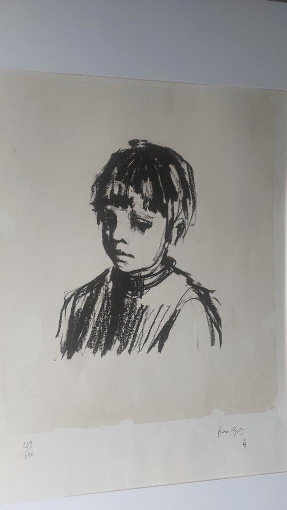Freddy van Dyck gesigneerd gelimiteerd litho 77x55cm, Antiek en Kunst, Ophalen of Verzenden