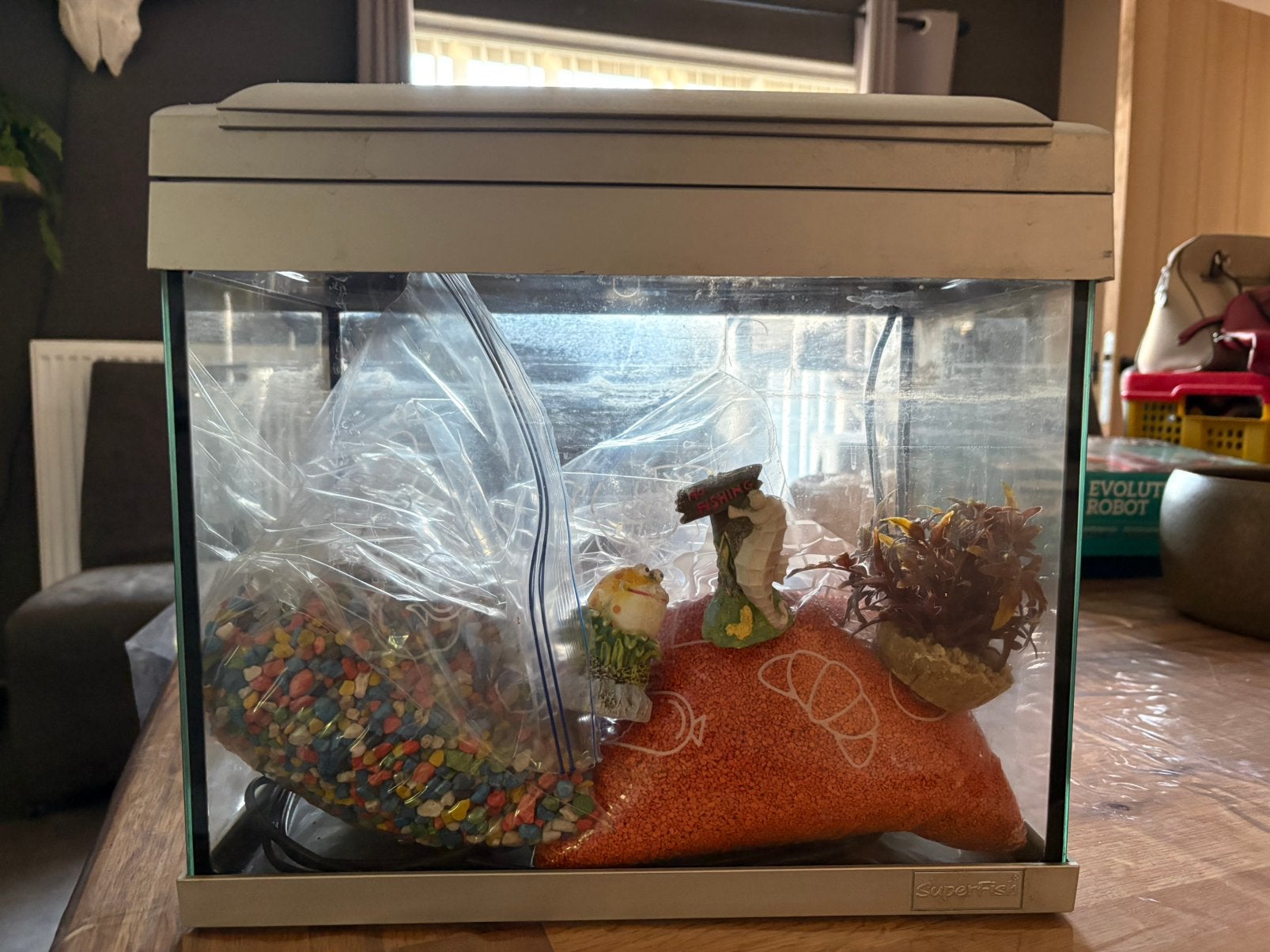 Kleine aquarium, Dieren en Toebehoren, Ophalen, Gebruikt