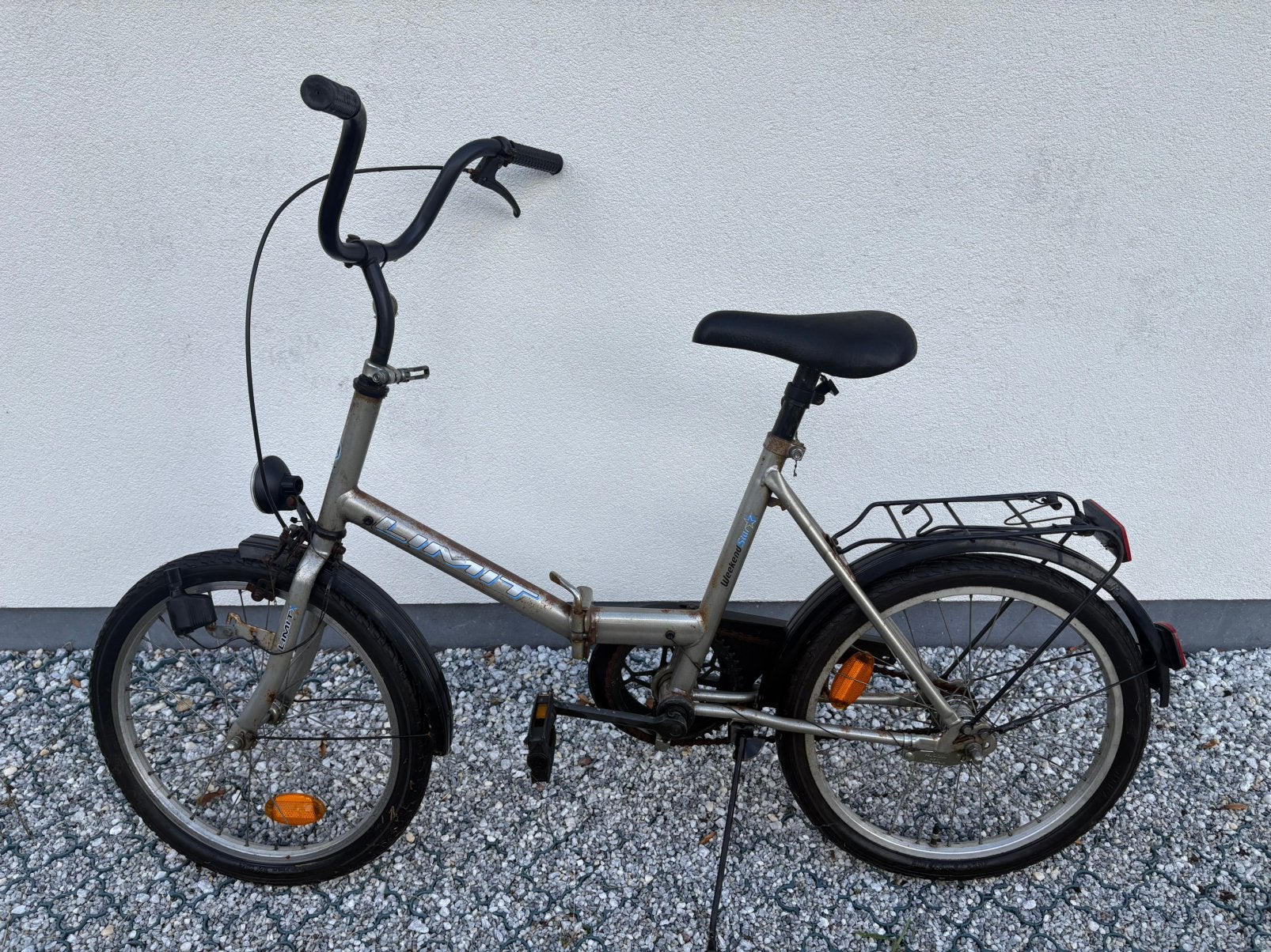 Mini vouwfiets - trein-werk of camping, Gebruikt, Heren, Totaal opvouwbaar, Schijfrem