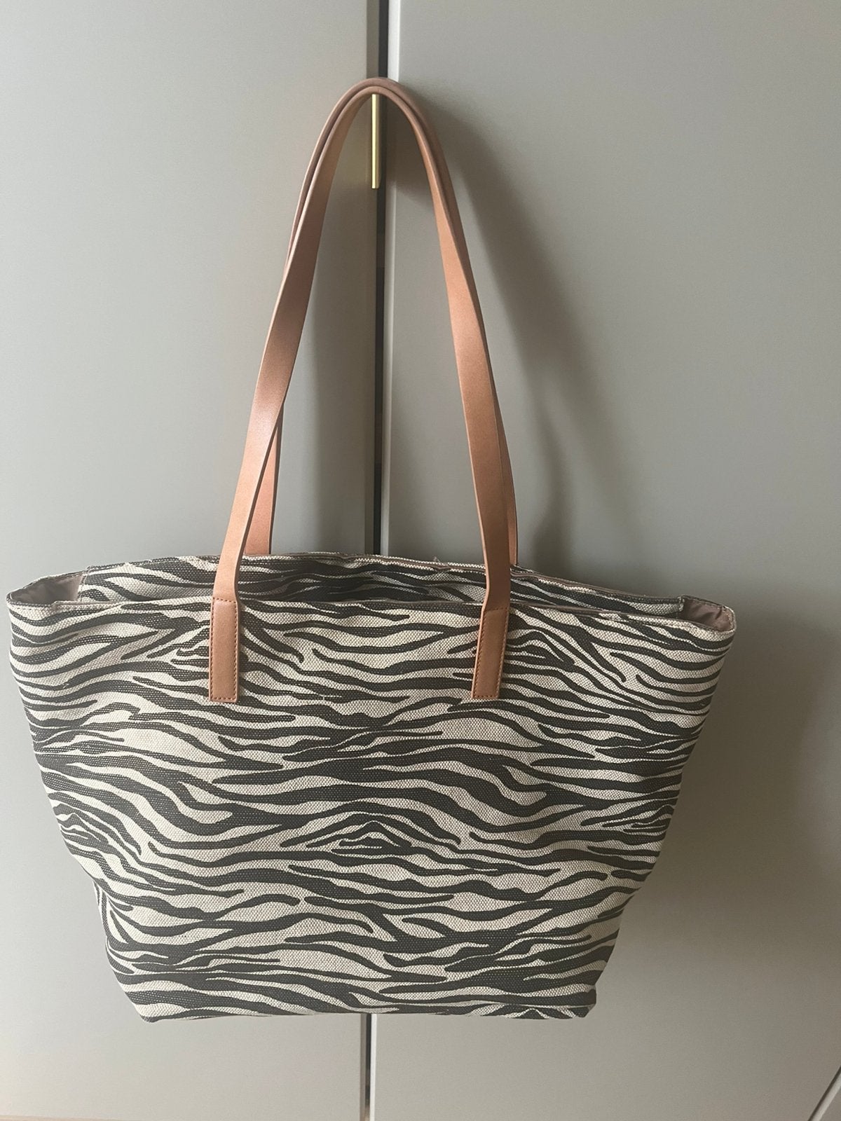 Jungle look tas - shopper, Ophalen, Gebruikt, Groen, Shopper