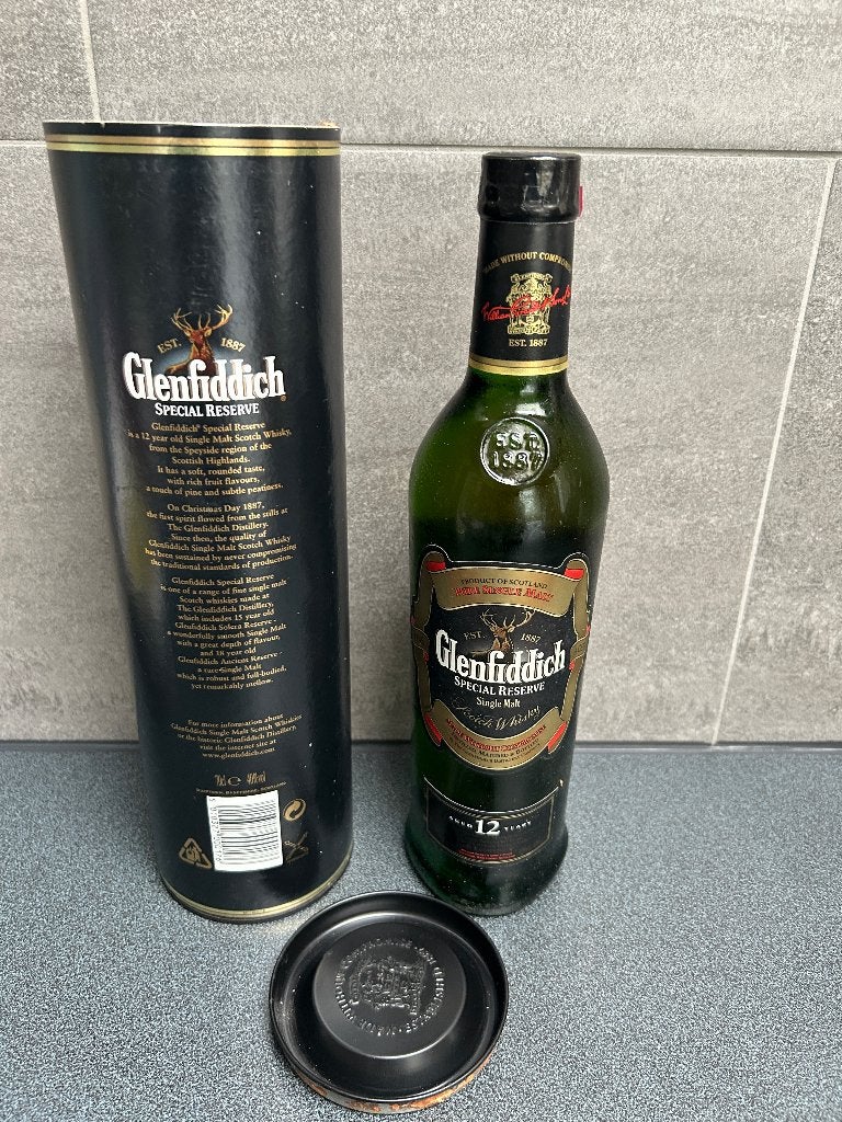 whisky Glenfiddich special reserve single malt 12 ans, Collections, Enlèvement ou Envoi, Neuf, Pleine
