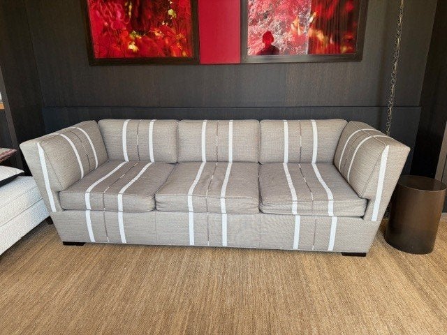 Donghia sofa in met ethnish motief, Huis en Inrichting, Zetels | Zetels en Chaises Longues, Ophalen, Gebruikt, Driepersoons, 75 tot 100 cm