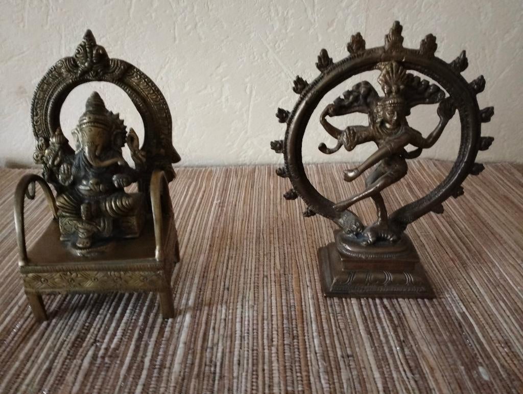 2 Statues indiennes de Ganesh et Shiva, Enlèvement
