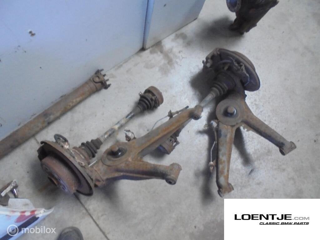 set draagarmen achter met schijven BMW e30 325i 320i 318i, Auto-onderdelen, Gebruikt, Ophalen of Verzenden, BMW, BMW