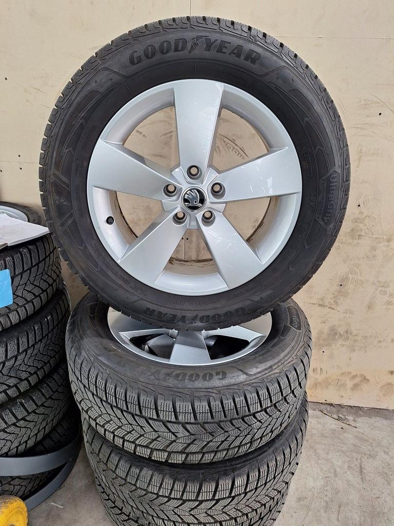 Skoda Kodiaq Winterset 17 Inch Origineel, Ophalen, -, -, Banden en Velgen