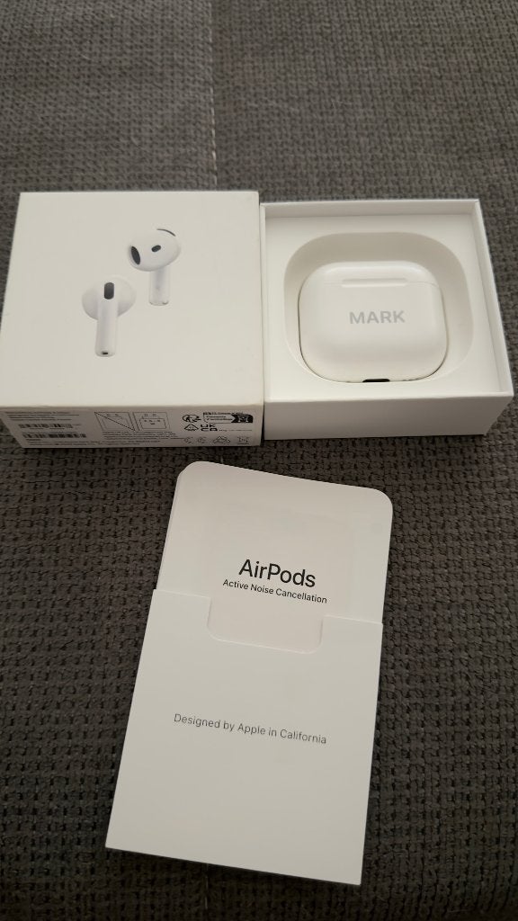 AirPods 4 noise cancellation, Télécoms, Téléphonie mobile | Écouteurs, Comme neuf, Blanc, Intra-auriculaires (Earbuds), Apple