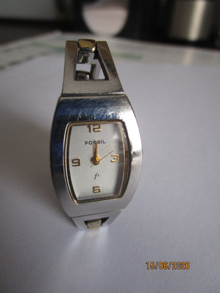 dames horloge, Handtassen en Accessoires, Ophalen, Staal, Gebruikt, Staal