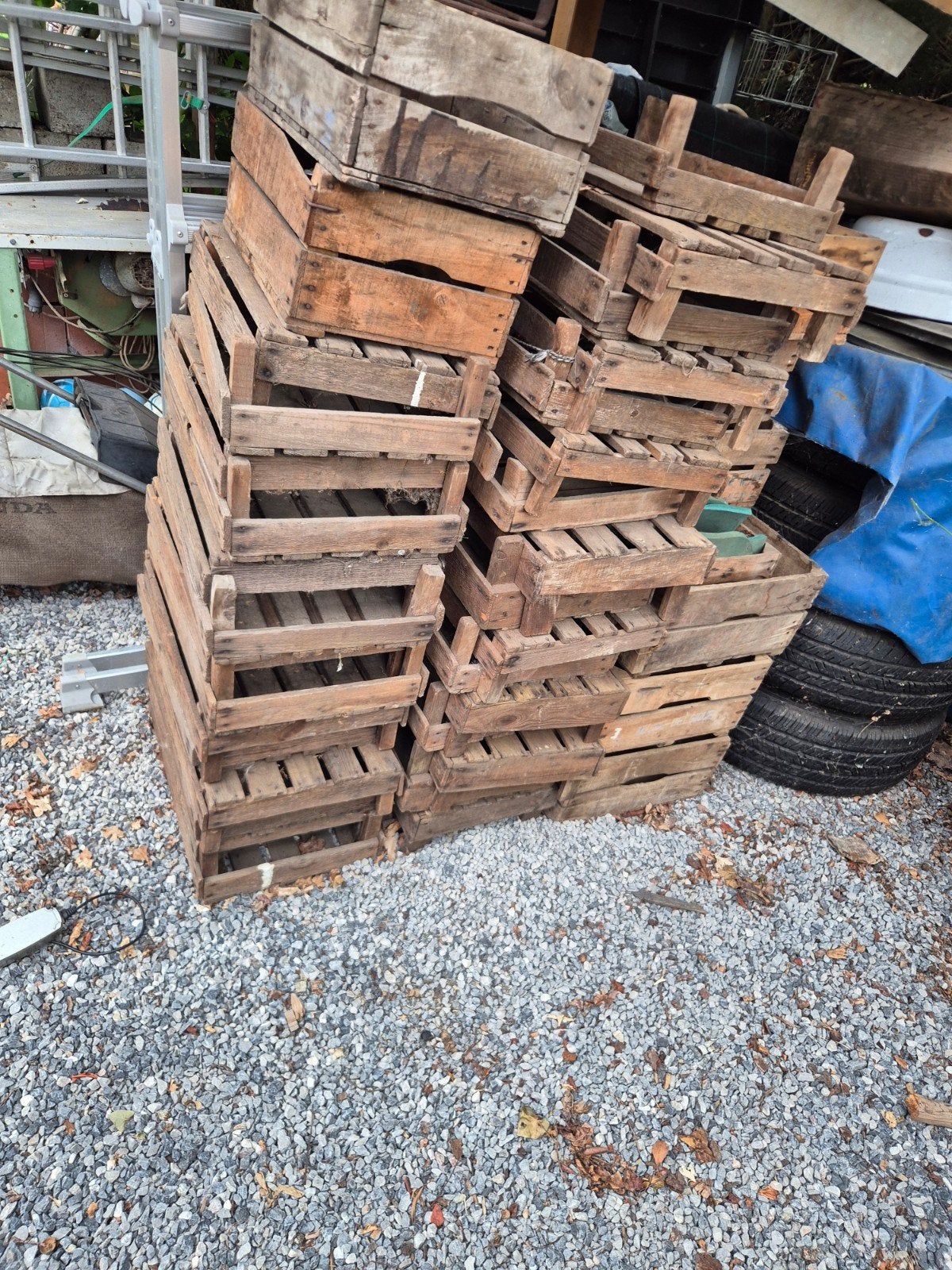 Lot oude fruitkisten, Doe-het-zelf en Bouw, Kratten en Dozen, Ophalen
