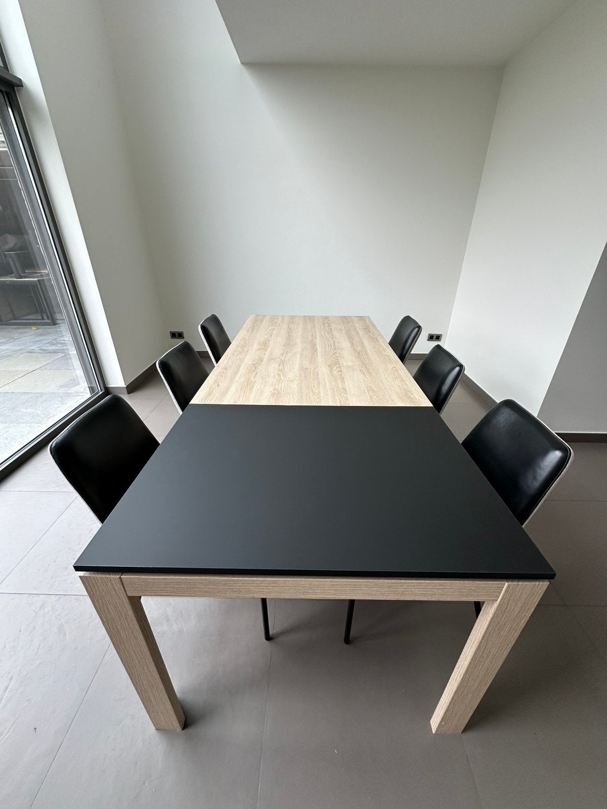 Table à manger Recor Home avec 6 chaises, Utilisé, 50 à 100 cm, Rectangulaire, Modern