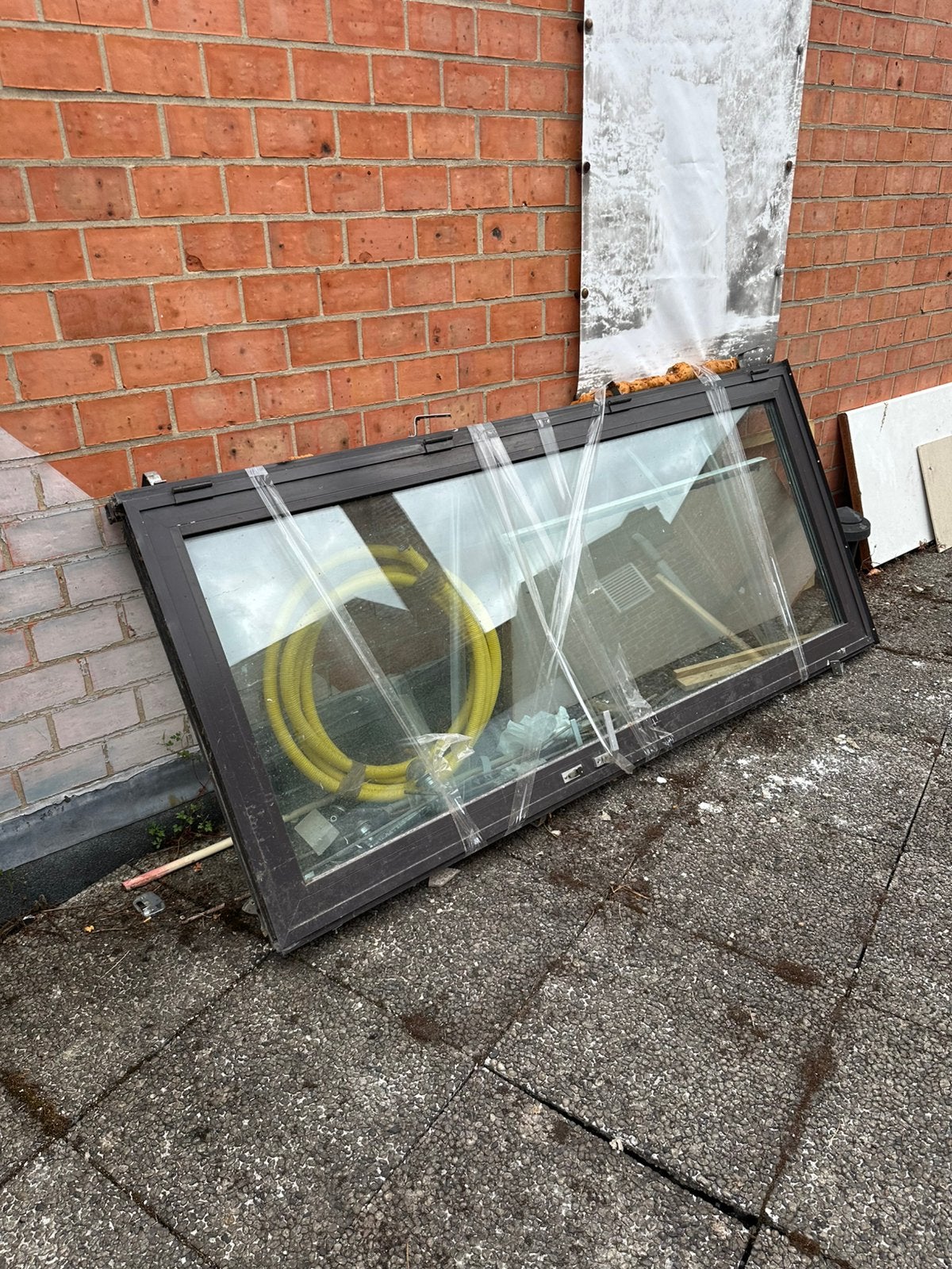 Aluminium deur te koop, Doe-het-zelf en Bouw, Ophalen, Gebruikt