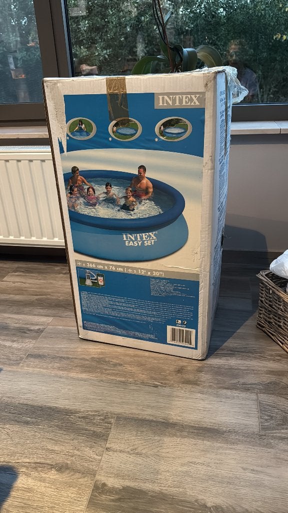 Vente piscine autoportante INTEX 3,66m diamètre + pompe, Jardin & Terrasse, 200 à 400 cm, Piscine gonflable, 300 cm ou plus, Rond