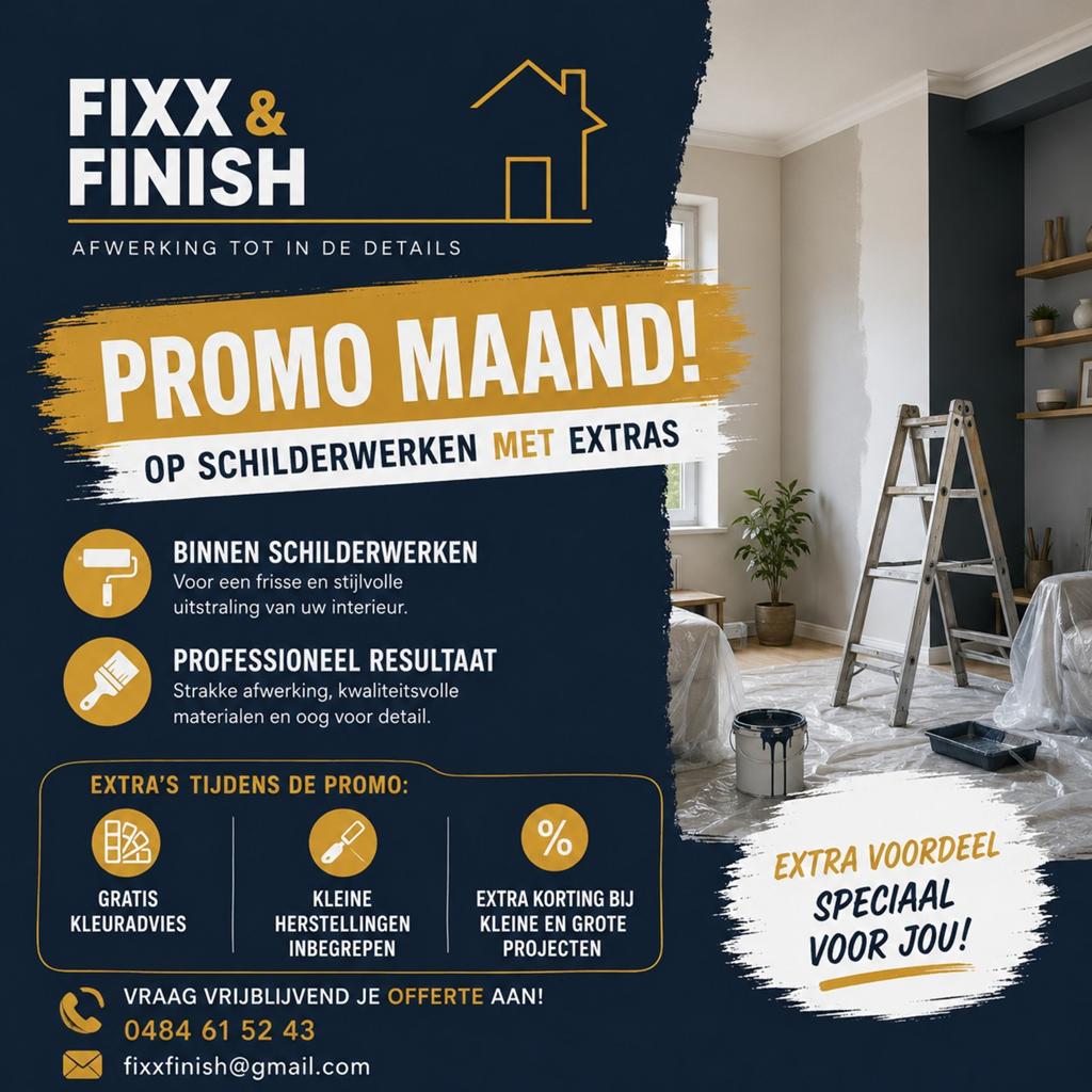 Schilderen is onze kunst, mis je promo niet !, Ophalen