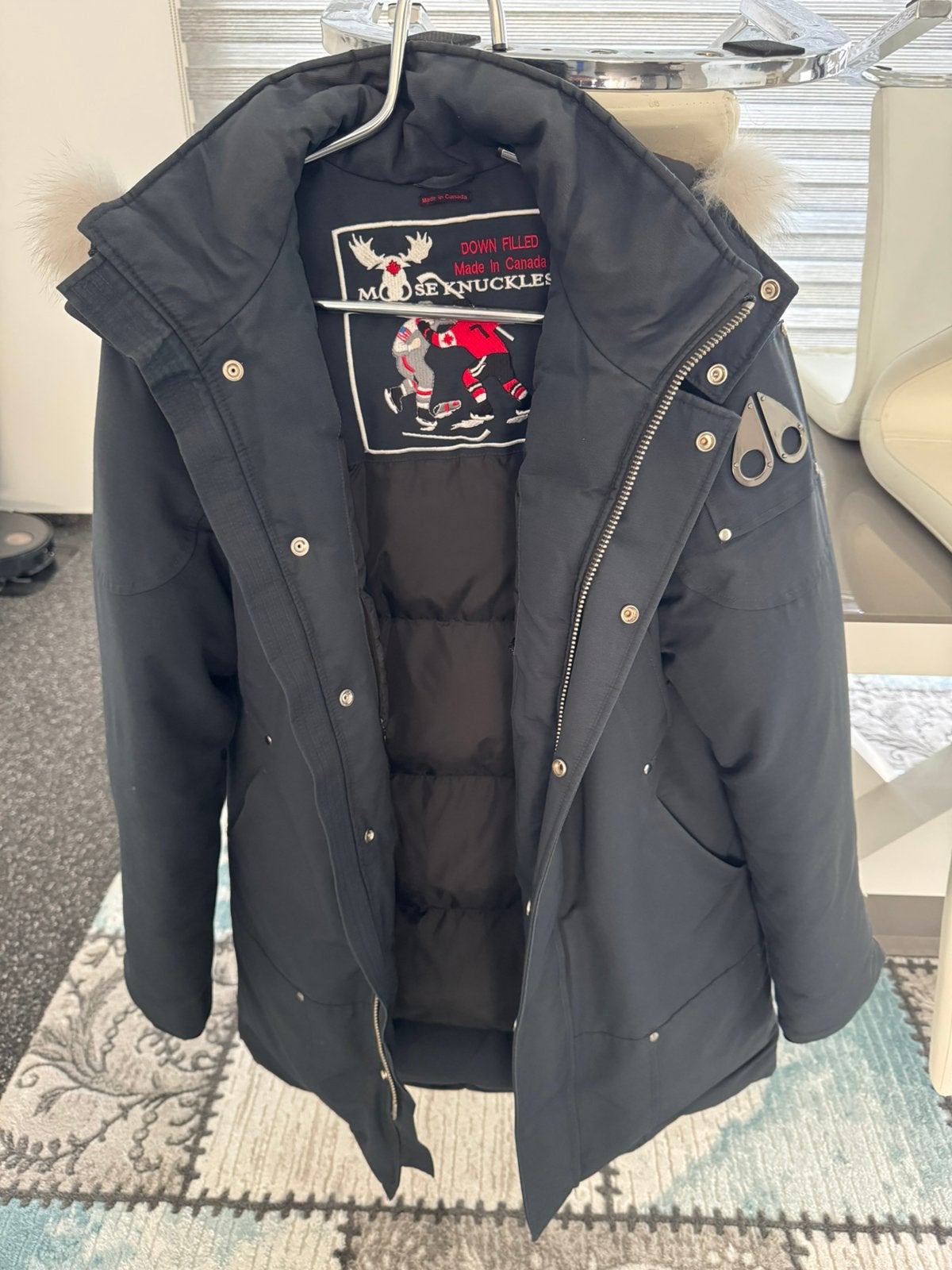 Origineel Moose Knuckles winterjas, Kleding | Heren, Ophalen, Zo goed als nieuw
