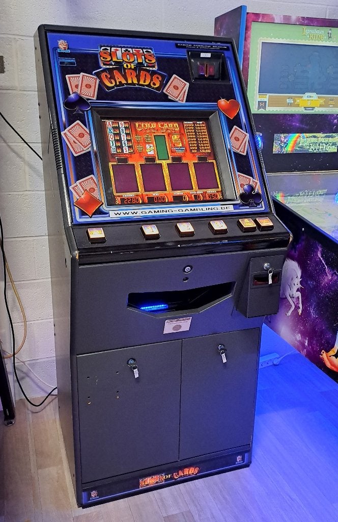 SLOTS OF CARDS JEU DE CASINO OU DE CAFÉ À USAGE PRIVÉ !, Collections, Machines | Machines à sous, Enlèvement, Utilisé