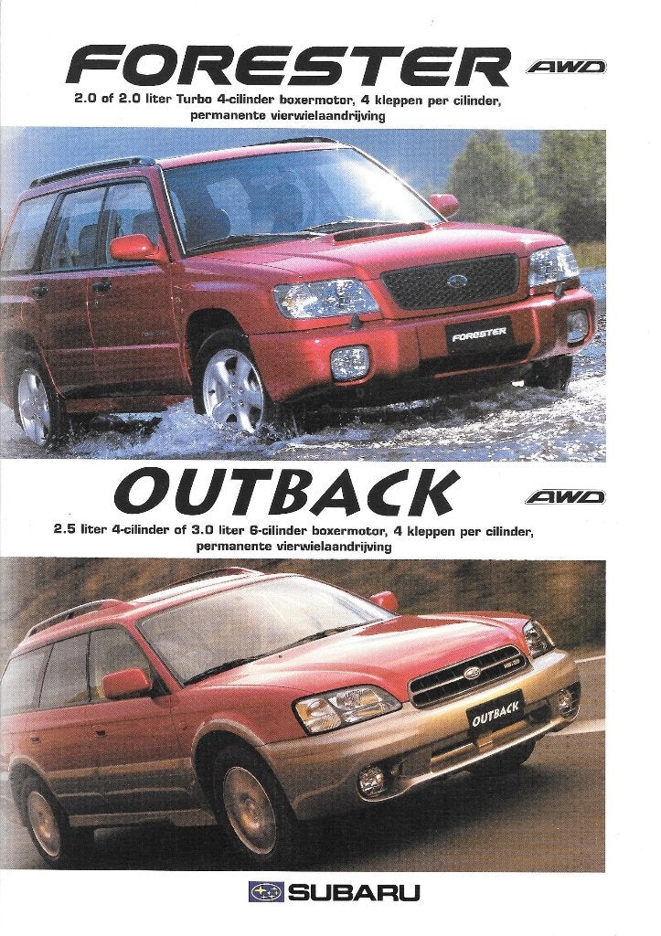 SUBARU FORESTER / OUTBACK,  3 folders, Livres, Enlèvement ou Envoi, Comme neuf, Autres marques