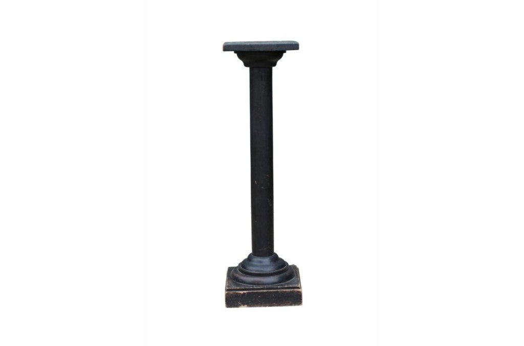 Franse zwart gepatineerde sokkel circa 1880, Antiek en Kunst, Kunst | Beelden en Houtsnijwerken, Hout, Zwart, Gepatineerd, Ophalen