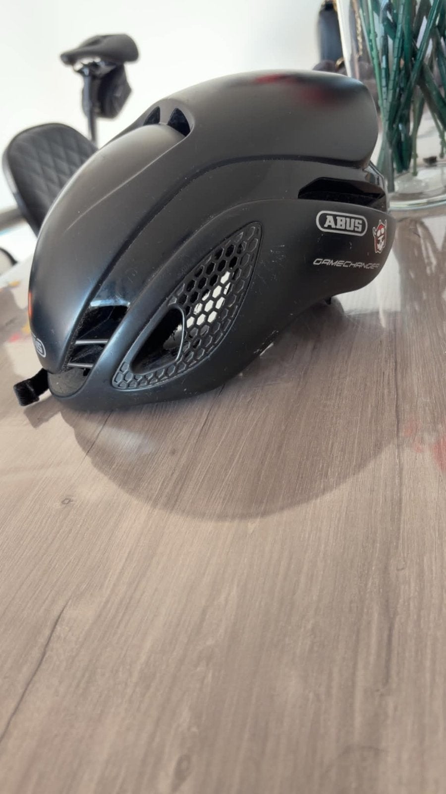 Abus racefietshelm, Fietsen en Brommers, Ophalen, Zo goed als nieuw, S