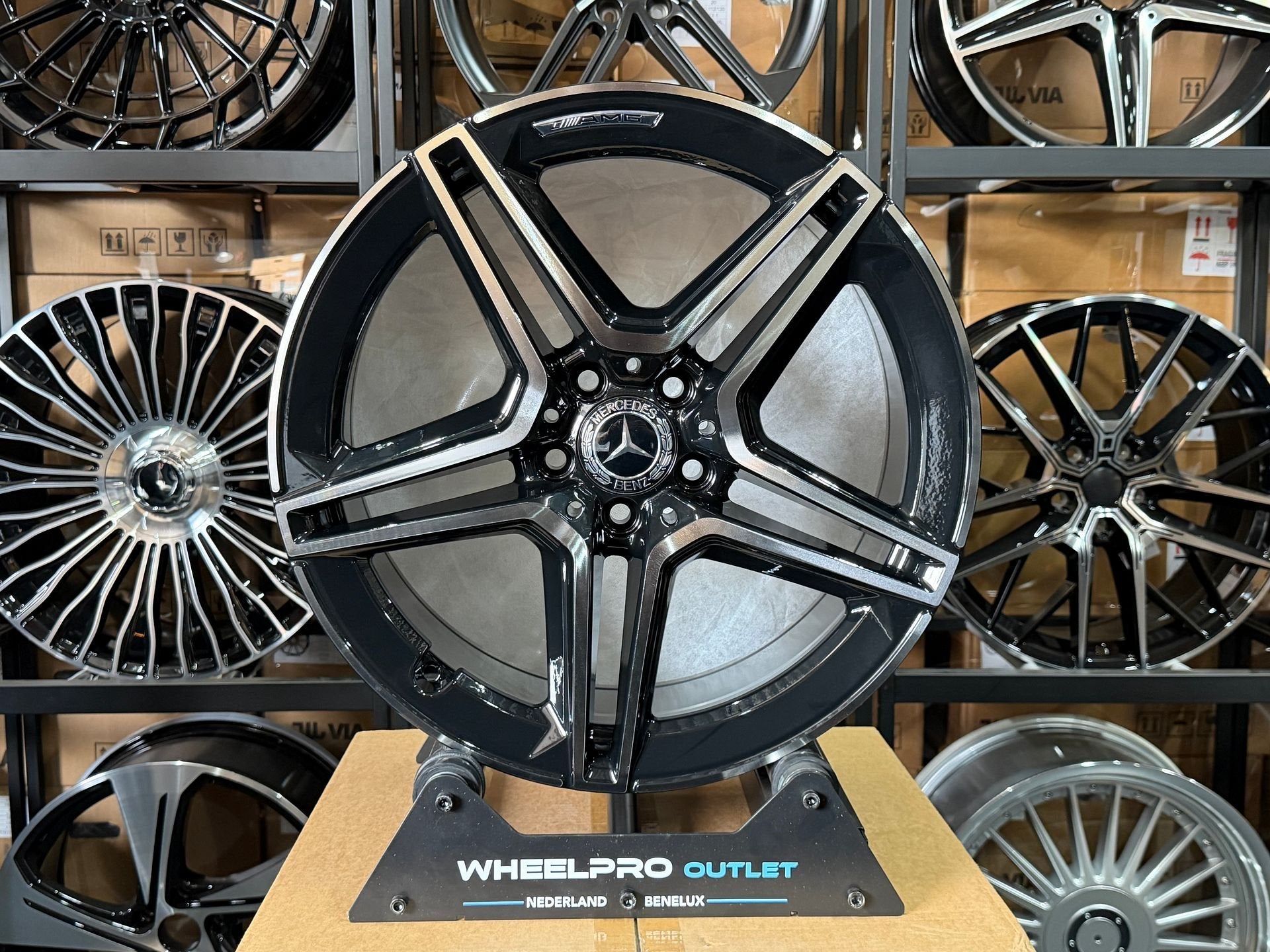 19'' Mercedes AMG Look velgen A B C E CLA V GLA Klasse, Auto-onderdelen, Banden en Velgen, Velg(en), Personenwagen, Nieuw, Ophalen of Verzenden