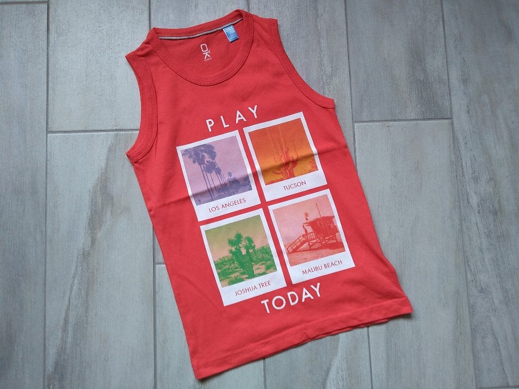 ★ M128 - Nieuw t-Shirt zonder mouwen Okaïdi, Enfants & Bébés, Vêtements enfant | Taille 128, Neuf, Garçon, Chemise ou À manches longues