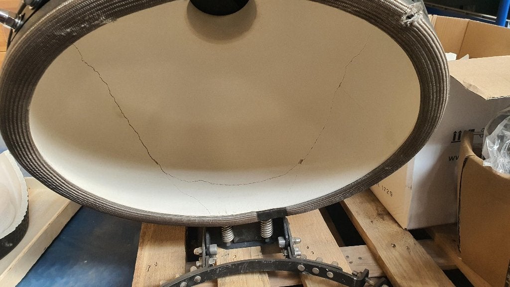 BBQ Kamado ( schade), Tuin en Terras, Houtskoolbarbecues, Ophalen of Verzenden, Gebruikt, Kamado