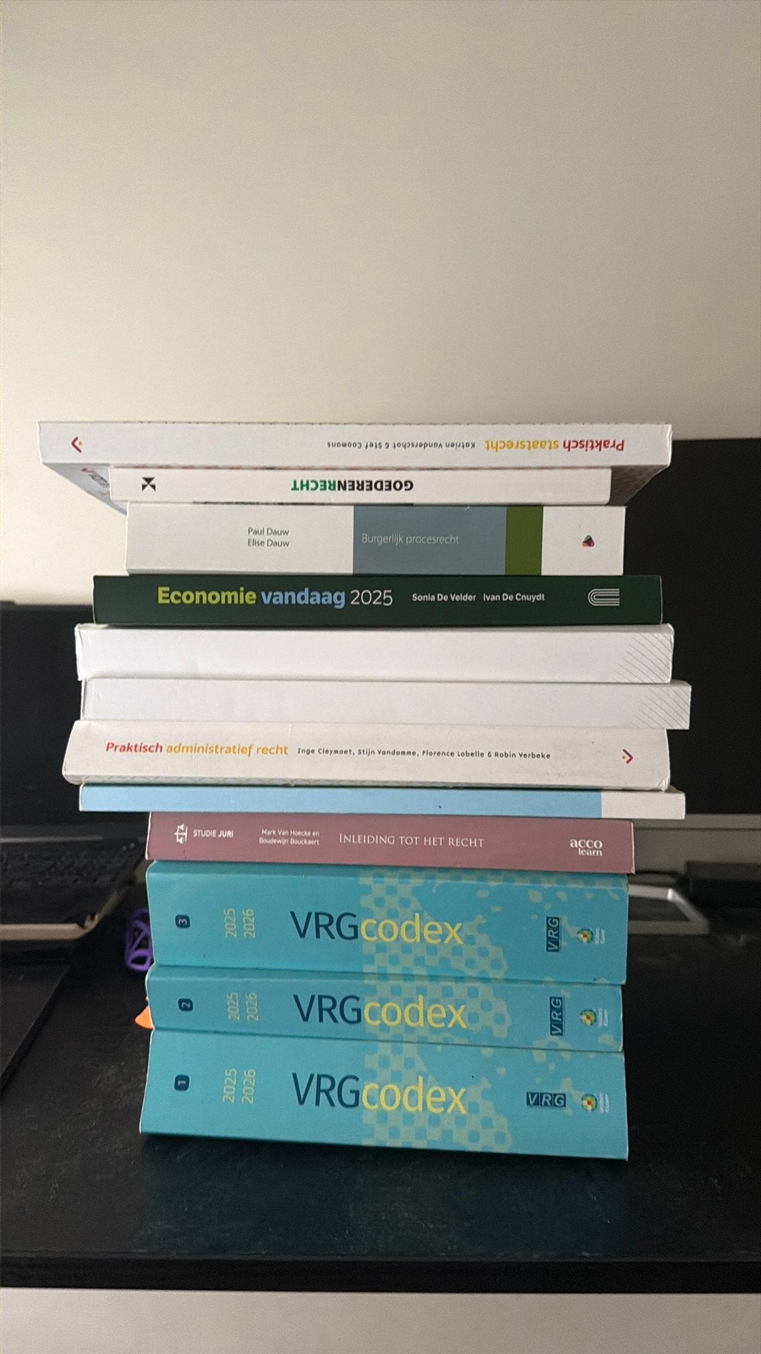 MEGA BUNDEL Compleet boekenpakket Rechtspraktijk 2025-2026, Enlèvement ou Envoi, Utilisé, Enseignement supérieur professionnel
