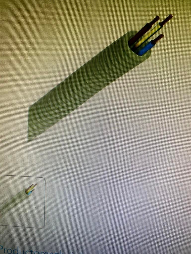 Flex met kabel 3G2.5. 100m, Ophalen, Nieuw, Kabel of Snoer