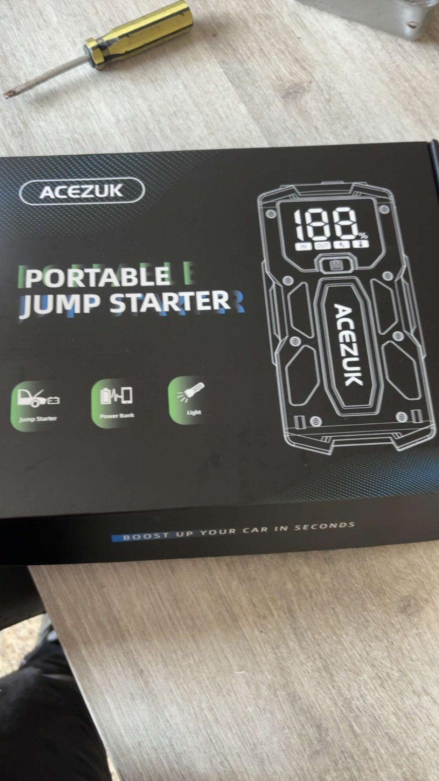 Booster Batterie 150PSI Gonfleur Pneus sans Fil, Enlèvement