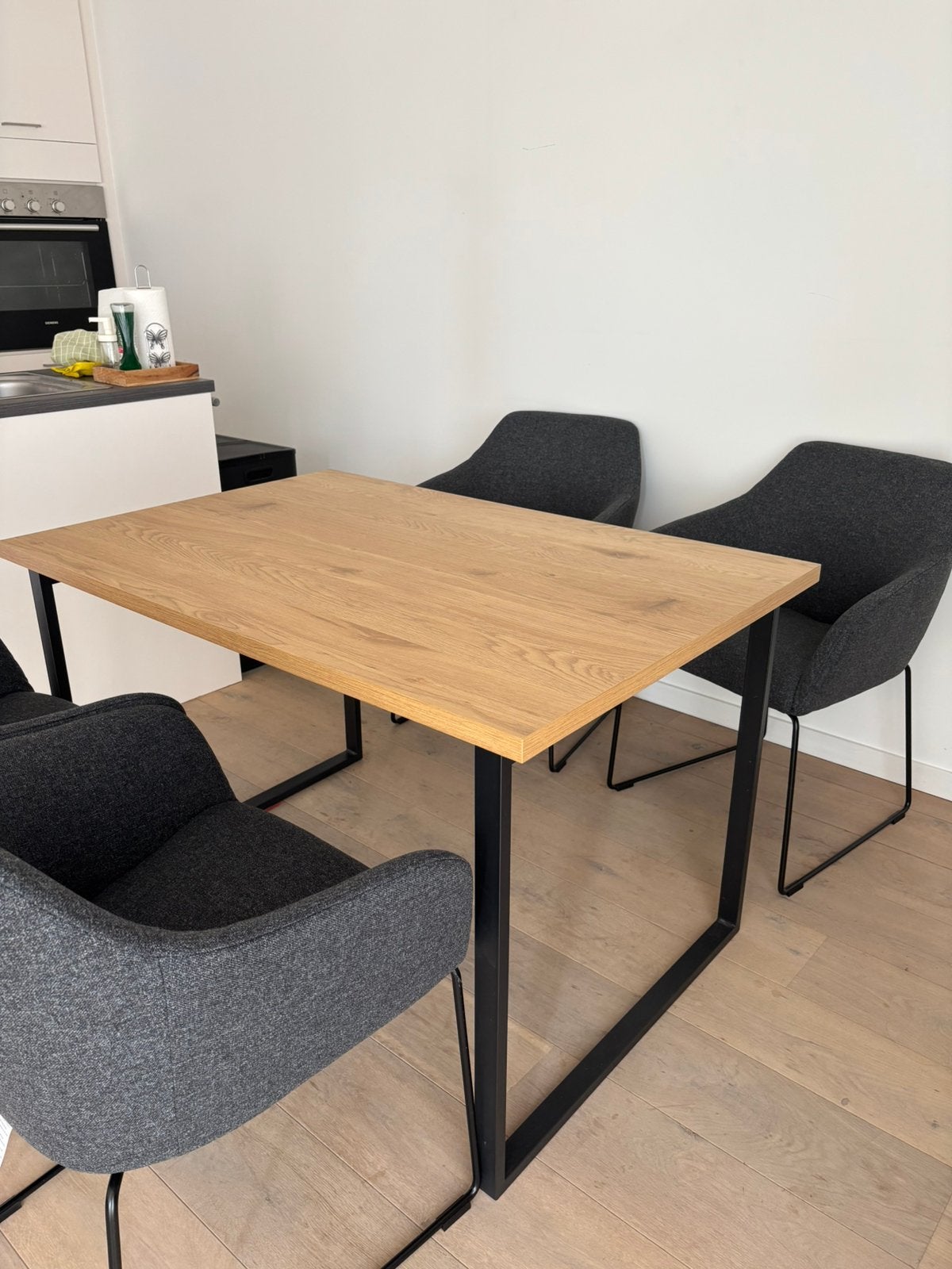 Ikea eikenhoute eettafel, Huis en Inrichting, Tafels | Eettafels, Ophalen, Gebruikt