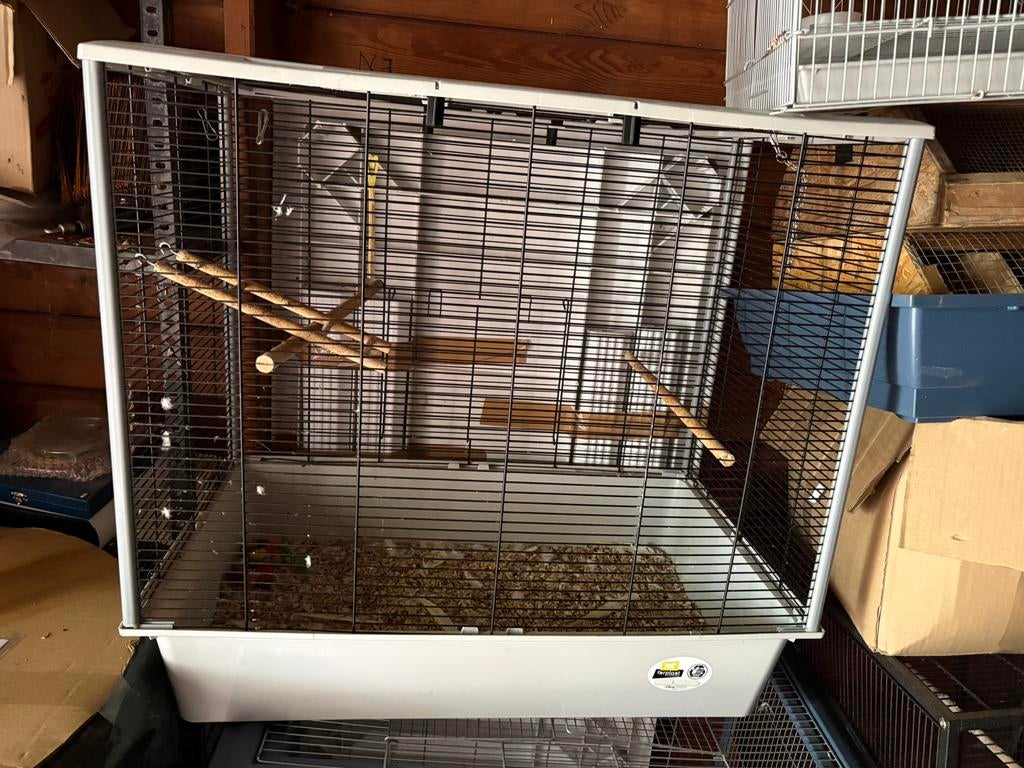 vogelkooien klein en groot, Ophalen, Gebruikt, Vogelkooi
