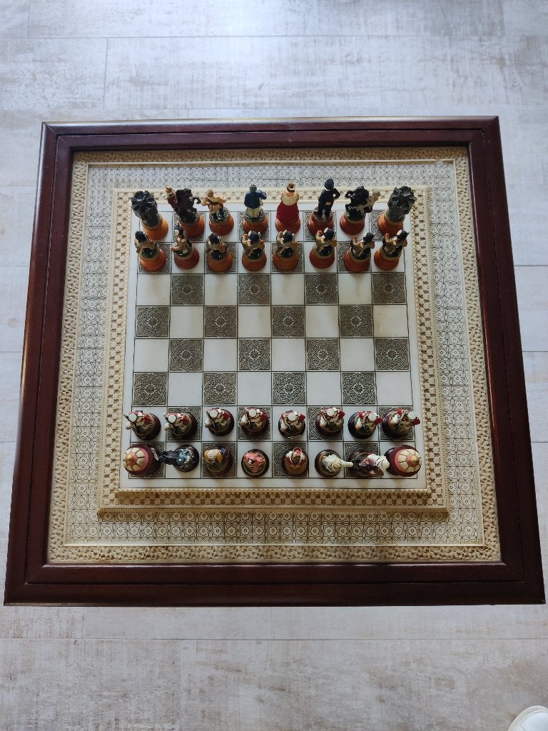 Jeu d'échecs de luxe Franklin Mint « The Raj », Antiquités & Art, Enlèvement