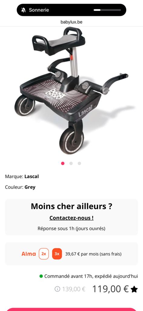 Skeatboard de poussette, Kinderen en Baby's, Ophalen, Nieuw, Kinderwagen, Overige merken