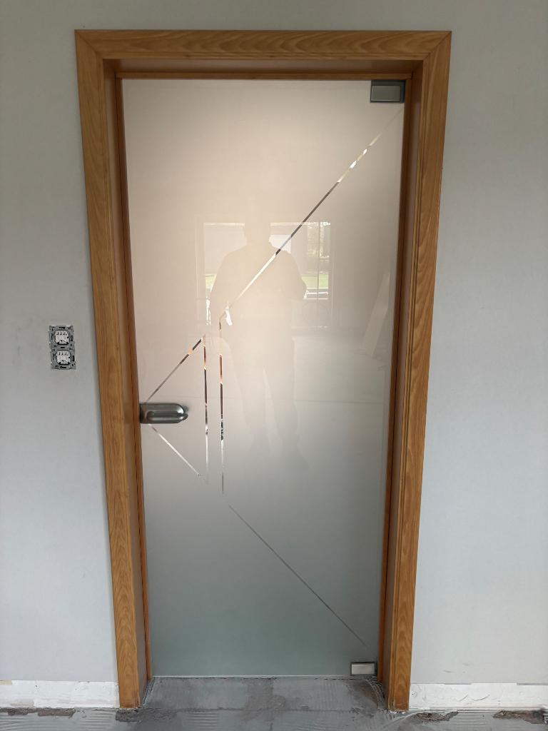 Glazen binnendeur + 2 binnendeuren te koop, Doe-het-zelf en Bouw, Deuren en Vliegenramen, Ophalen, Gebruikt, Glas, Binnendeur