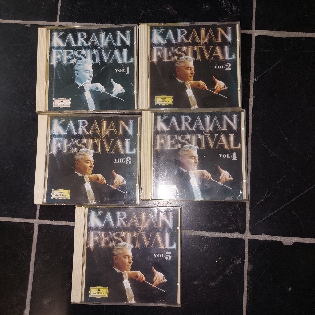 Festival Karajan de 5 CD, Enlèvement ou Envoi, Utilisé, Album, Orchestre ou Ballet
